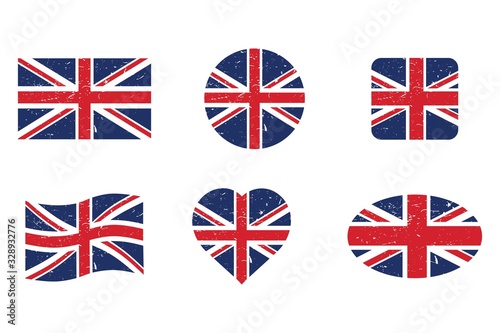 UK of Great Britain flag, official colors and proportion correctly. vector illustration