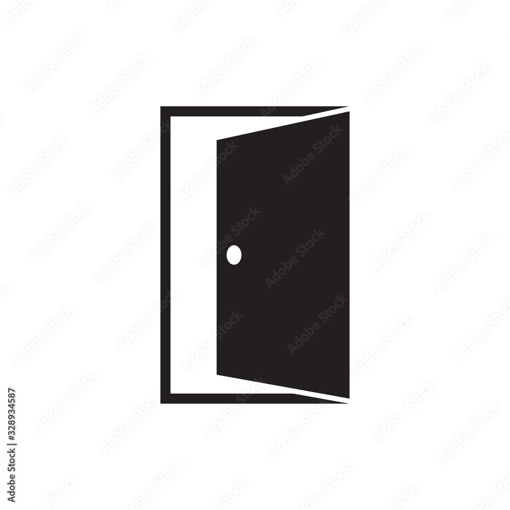 door vector icon, flat design best door icon door vector icon, flat design best door icon
