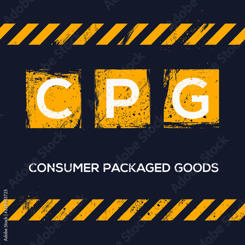 Creative logo , CPG mean (consumer packaged goods) .