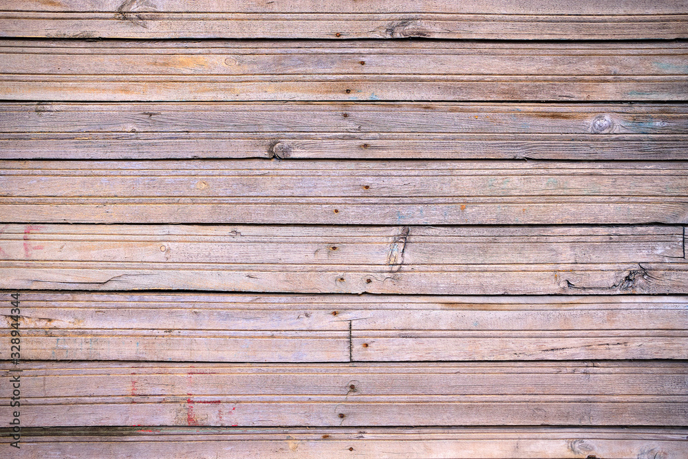Fototapeta premium Texture and background of an old wooden board.