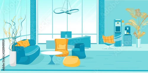 Boss Office Interior in Modern Futuristic Style