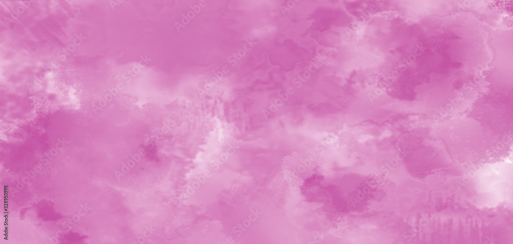 Abstract pink watercolor background. Beautiful watercolor pink texture for art project