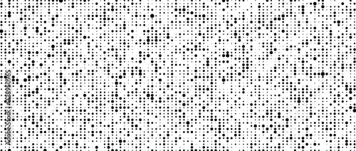 Corrupted code. Vector halftone texture. Cybernetic futuristic background. Big data visualization. Computer virus.