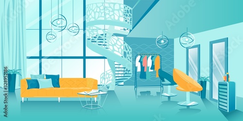 Beauty Salon and Selection Fashionable Style.