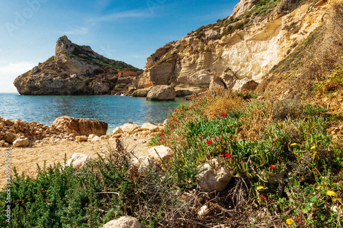 Inverno nella spiaggia di Calafighera Sardegna