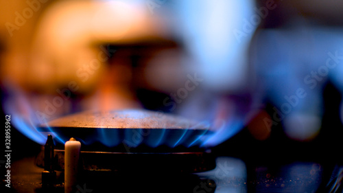 Tableau sur toile Gas Burning Stove