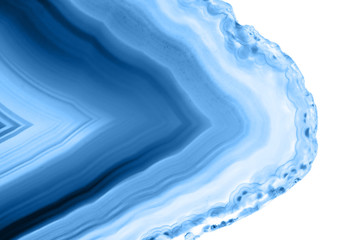 Fotobehang Kristal Abstracte agaat in klassiek blauw  © lukszczepanski