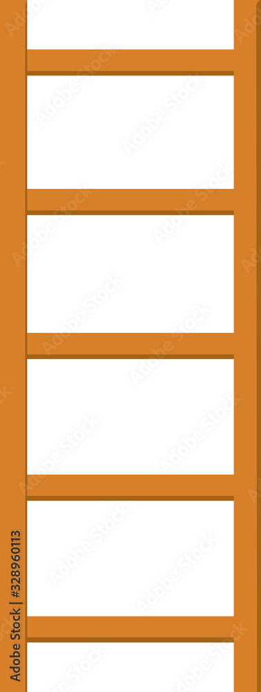 ladder wood vector illustration isolated
