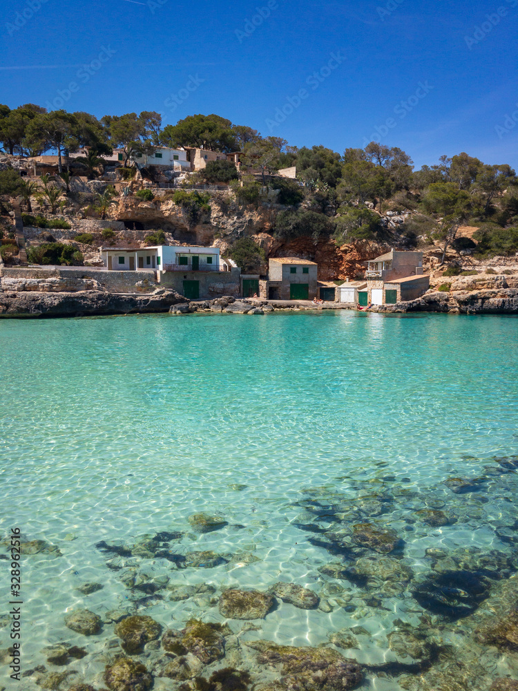 Playa Cala Llombards, Majorca (Mallorca), Spain.