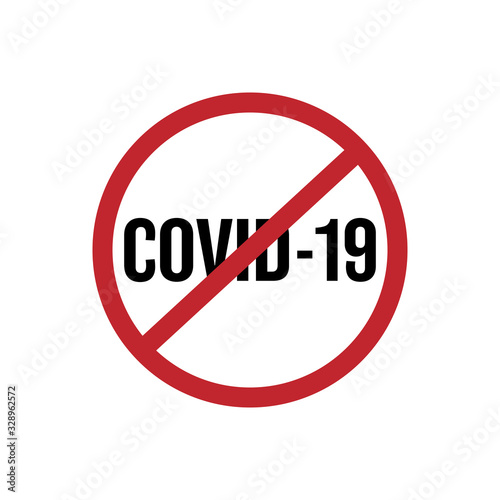 Free Download Stop sign with text COVID-19. Coronavirus warning icon. Sign caution coronavirus. Corona virus outbreak.  - GFXLoad
