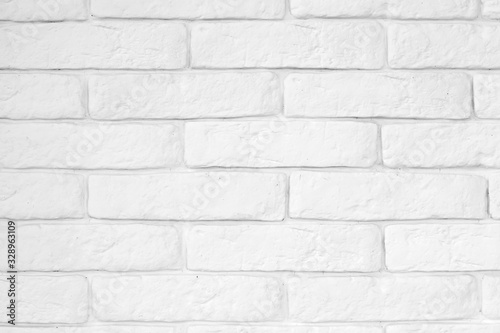 White brick wall retro background