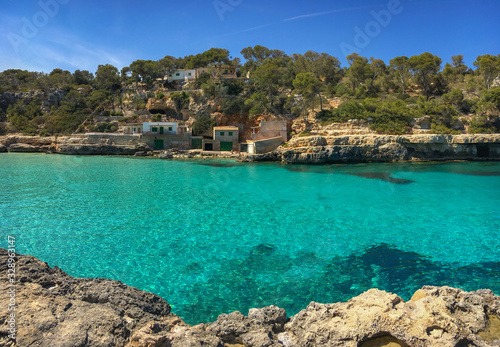 Playa Cala Llombards, Majorca (Mallorca), Spain.