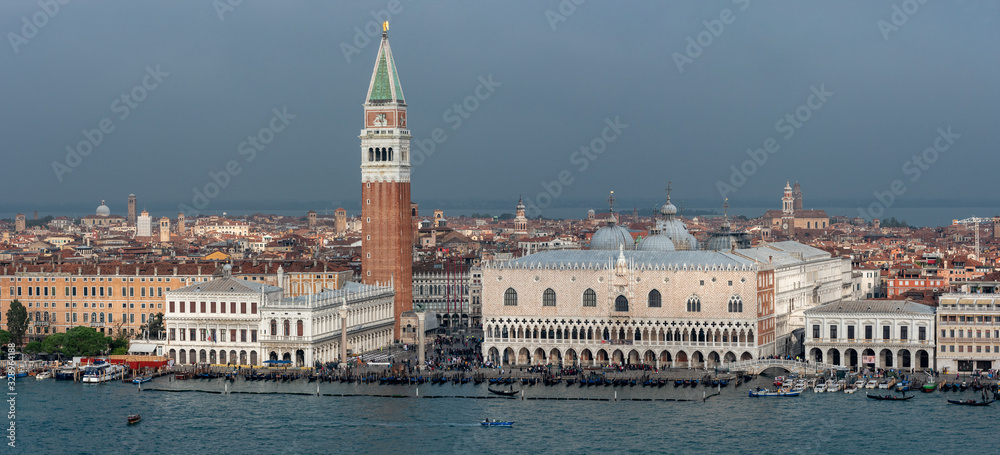 The St. Mark's Square in Venice on Rainy Weather, Venice/Italy