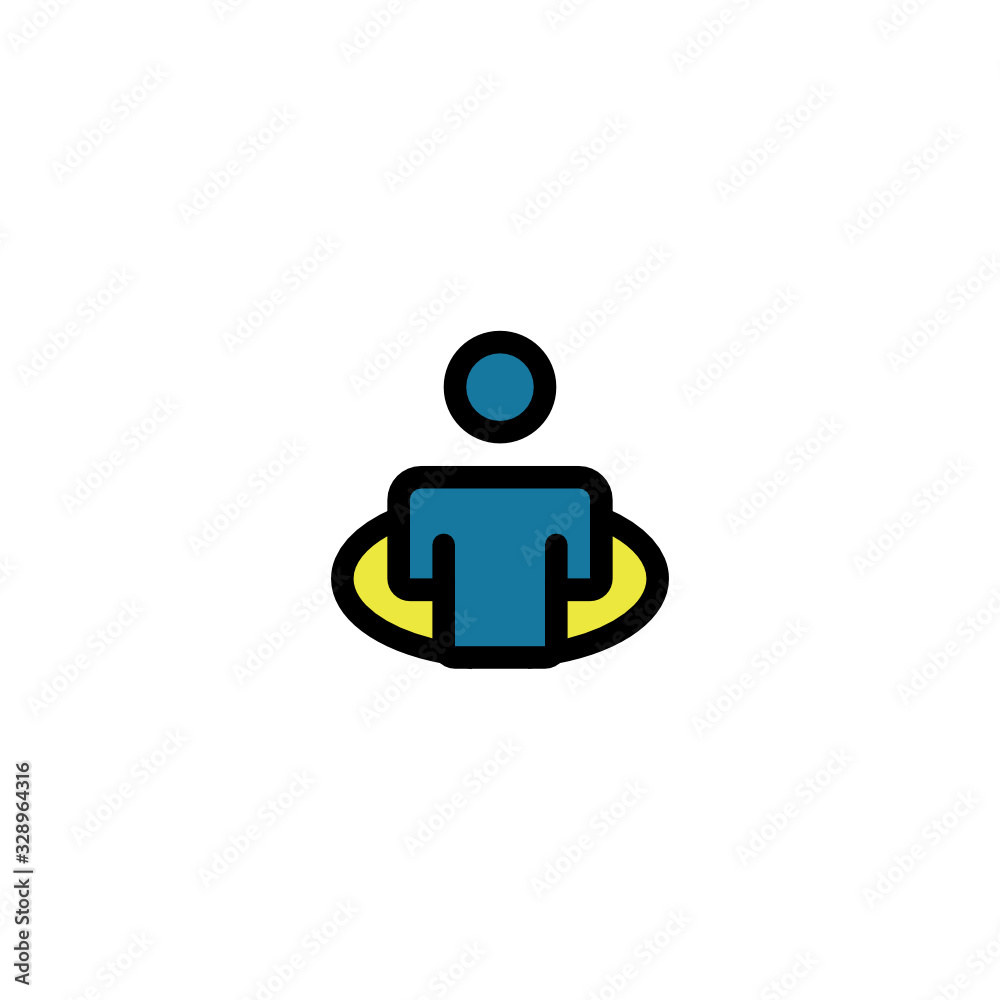 Present Time Location Account Icon, Logo, Vector Present Time Location Account Icon, Logo, Vector