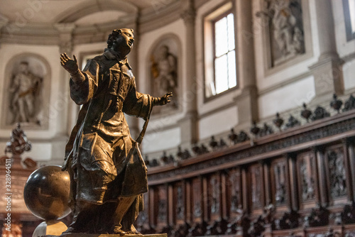 Sculpture in the Inside of Church San Giorgio Maggiore, Venice/Italy