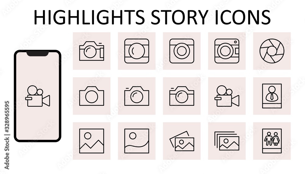 Set of Cameras and photo, vector line icons. Contains symbols of portraits and family photos and much more. Editable Stroke. 32x32 pixels Set of Cameras and photo, vector line icons. Contains symbols of portraits and family photos and much more. Editable Stroke. 32x32 pixels