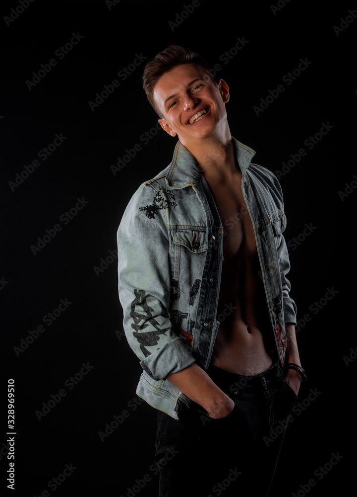 Fototapeta premium Cool stylish male model