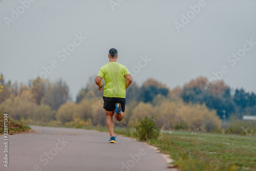 Running exercise outdoors