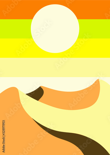 desierto ilustración