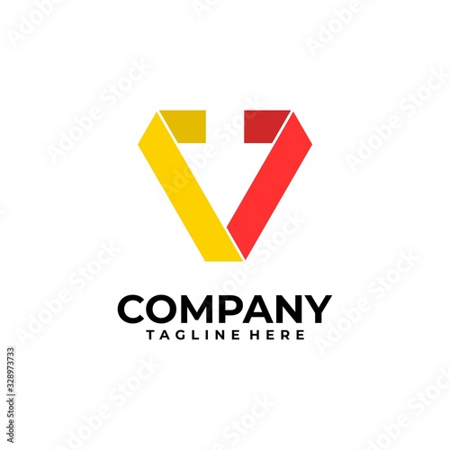 initial letter V logo design vector inspiration