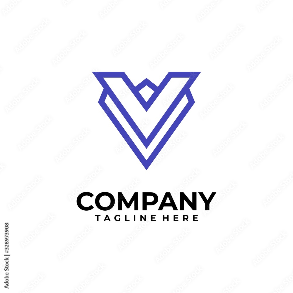initial letter V logo design vector inspiration initial letter V logo design vector inspiration