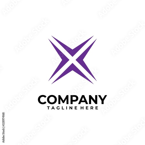 initial letter X logo design vector inspiration