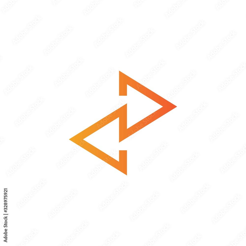 Arrows vector illustration icon logo template design Arrows vector illustration icon logo template design
