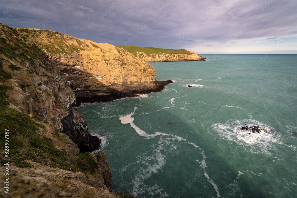 cliffs in new zealand coast