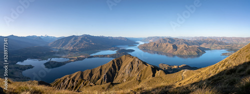 Photography sunset from roys peak in new zealand