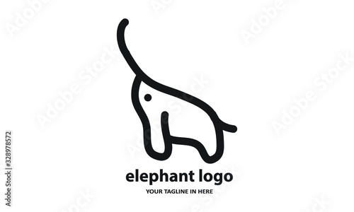 The concept of modern Sderhana elephant logo design is easy to remember	