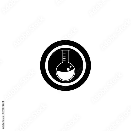 Laboratory logo template vector icon design