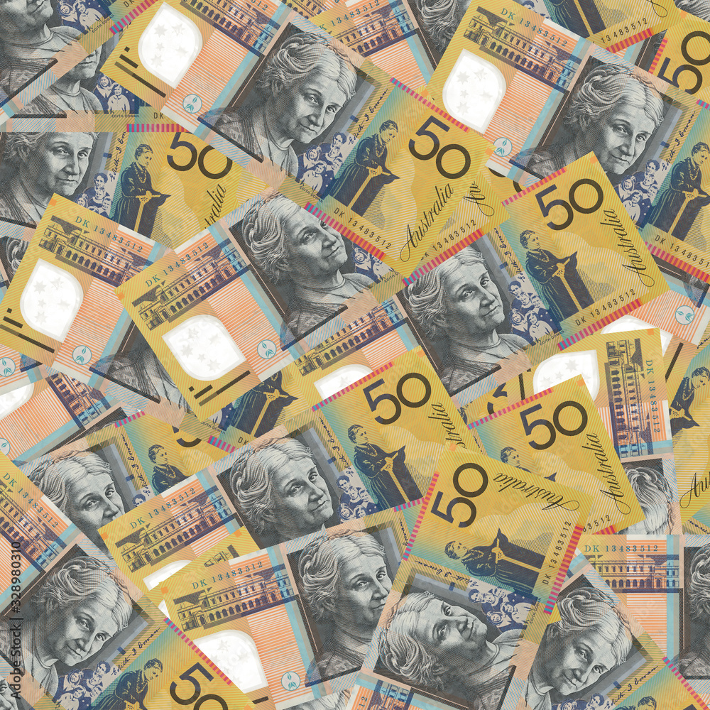Background of Australian ten dollar bills Background of Australian ten dollar bills