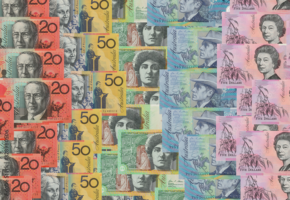 Background of Australian ten dollar bills