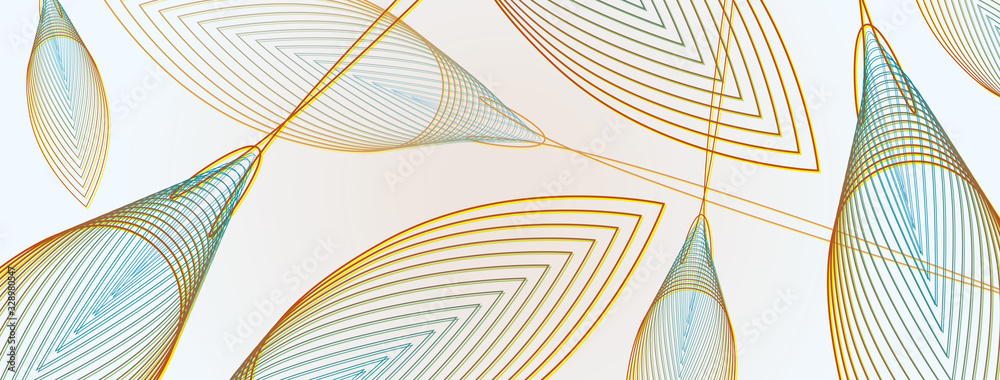 Fototapeta Geometrie, copertina social, natura, biologico