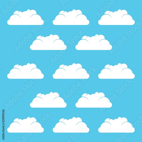 Cloud logo vector icon design © feri