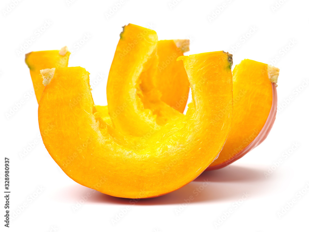 Orange pumpkin on white background Orange pumpkin on white background