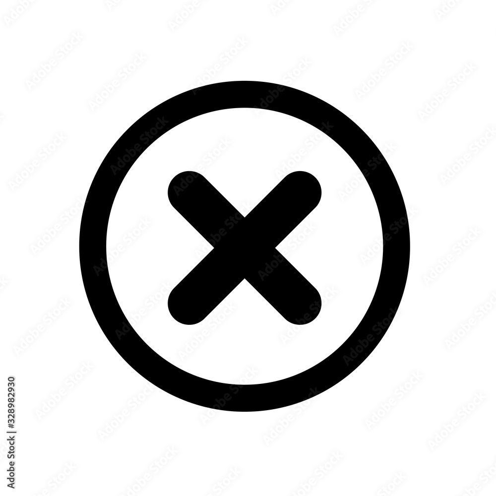 The Black Cross inside Circle. Isolated Vector Illustration The Black Cross inside Circle. Isolated Vector Illustration