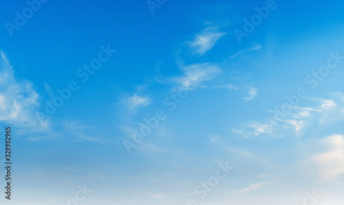 blue sky with white cloud view nature photo