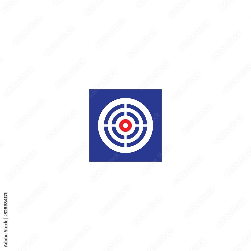 Aiming logo vector icon design