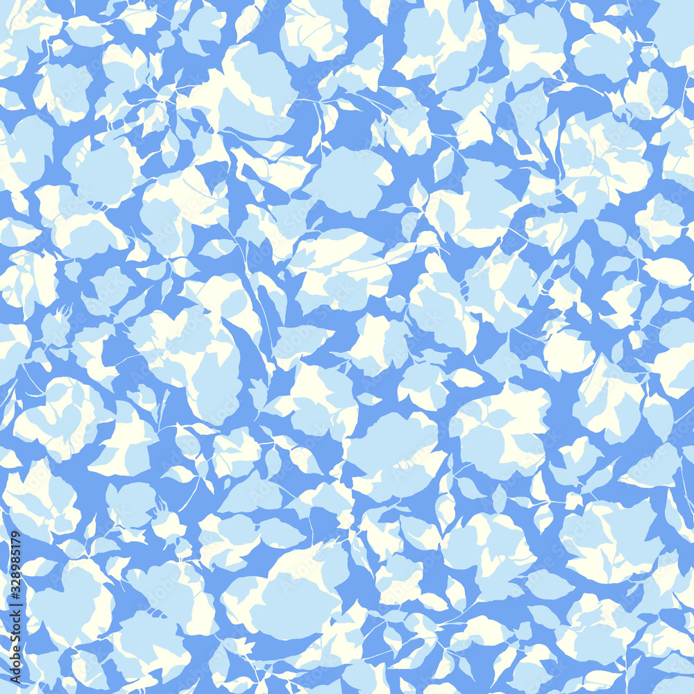 Fototapeta premium Seamless vector pattern of a beautiful flower,
