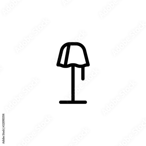Vector illustration, stand lamp icon design