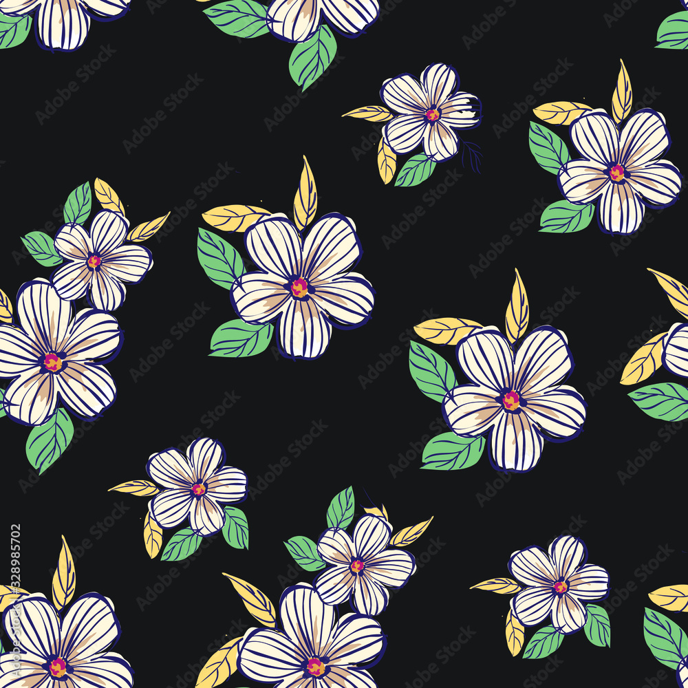 Vector illustration of a beautiful floral bouquet. Liberty style. fabric, covers, manufacturing, wallpapers, print, gift wrap. Vector illustration of a beautiful floral bouquet. Liberty style. fabric, covers, manufacturing, wallpapers, print, gift wrap.