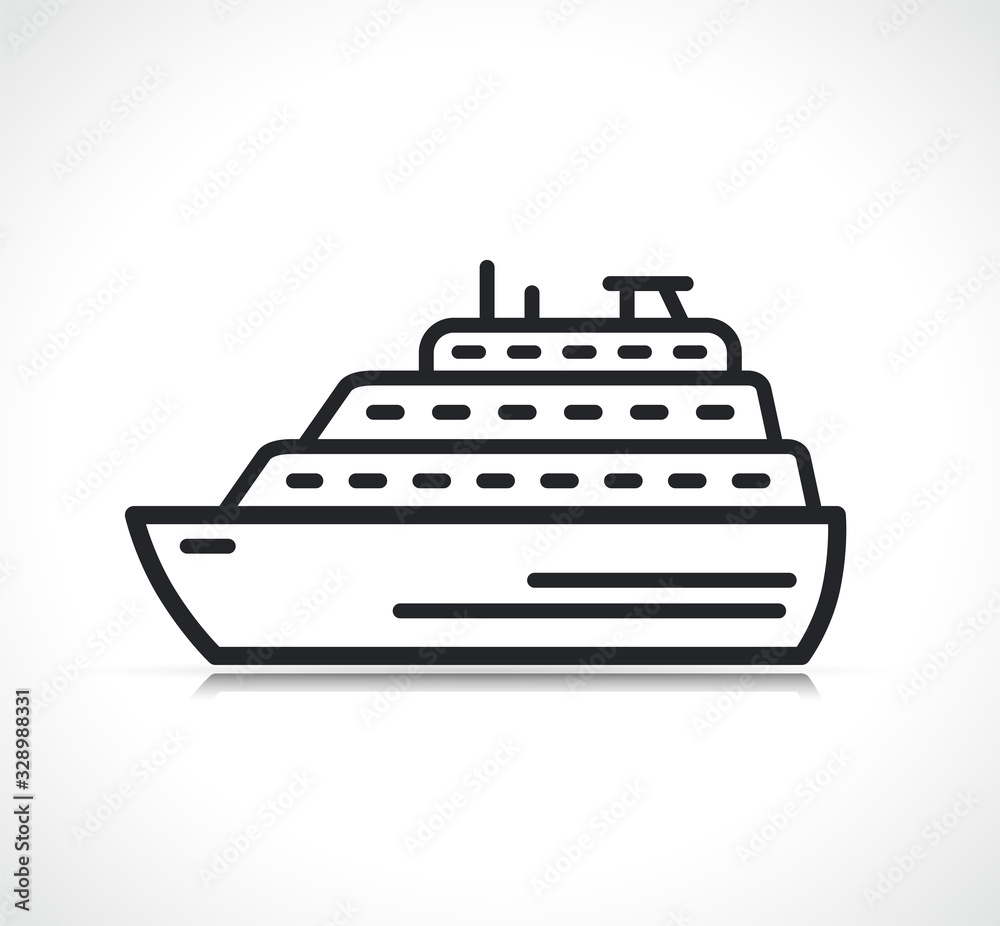 Vector cruise symbol icon design