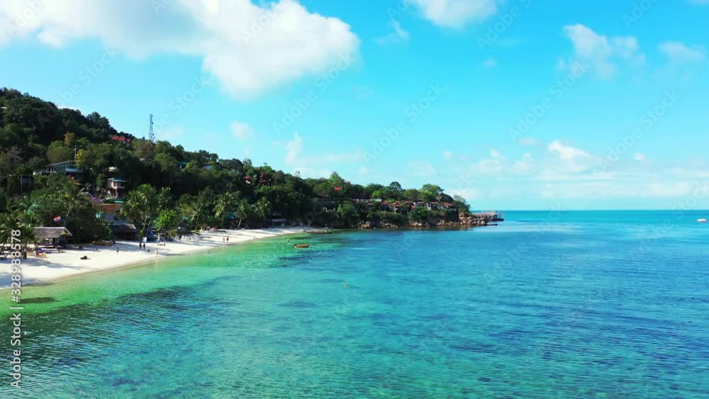 Beautiful turquoise lagoon for snorkel and scuba diving with coral reefs under calm clear water near exotic beach in Thailand Beautiful turquoise lagoon for snorkel and scuba diving with coral reefs under calm clear water near exotic beach in Thailand