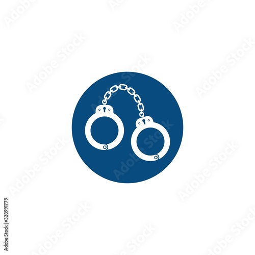 handcuff vector icon illustration design