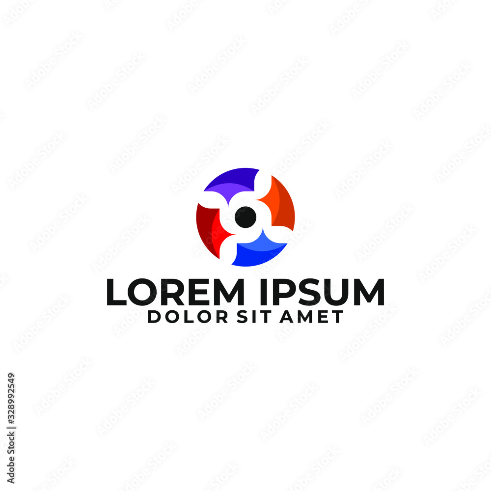 Initial letter p d logo template with 3d rounded cycle symbol in flat design pictogram illustration Initial letter p d logo template with 3d rounded cycle symbol in flat design pictogram illustration