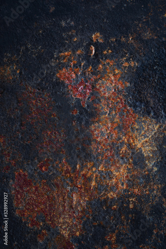 Texture background of rusty metal close up