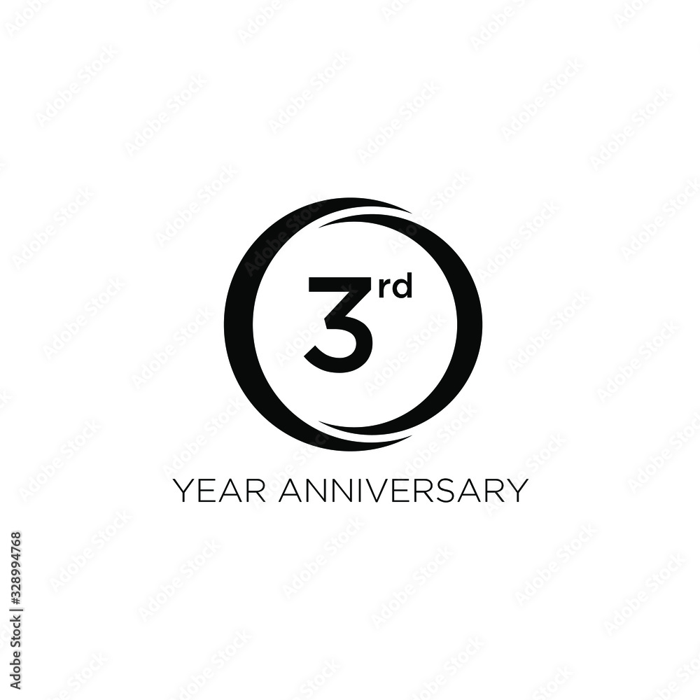 3rd ribbon design banner anniversary 3rd ribbon design banner anniversary