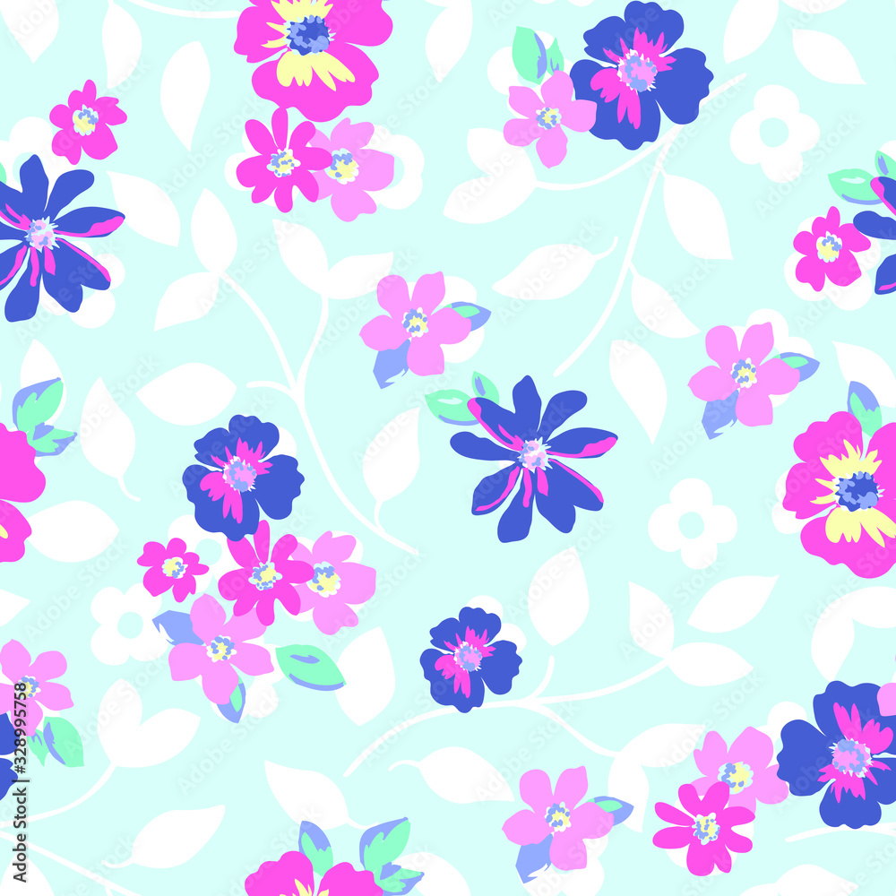Vector illustration of a beautiful floral bouquet. Liberty style. fabric, covers, manufacturing, wallpapers, print, gift wrap. Vector illustration of a beautiful floral bouquet. Liberty style. fabric, covers, manufacturing, wallpapers, print, gift wrap.