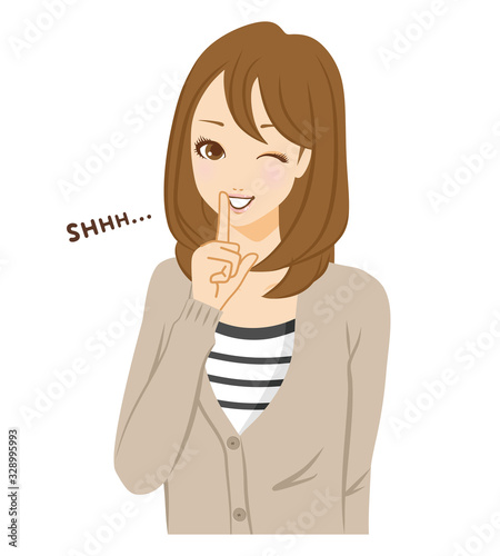 内緒　秘密　女性